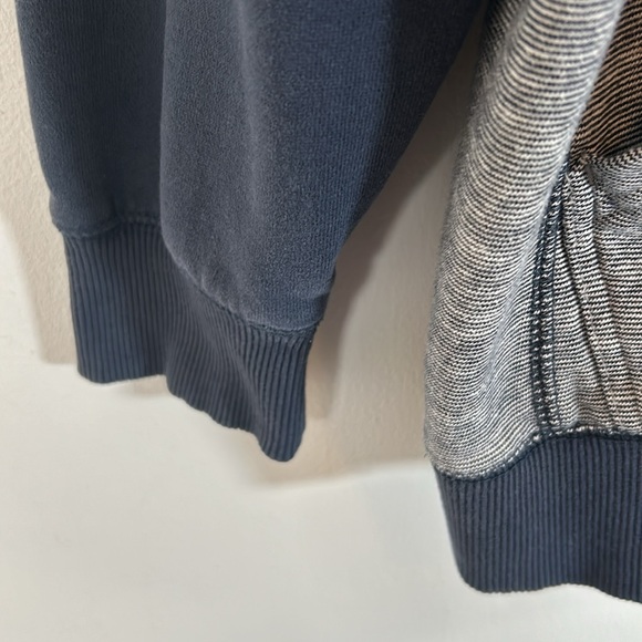 Billabong Vintage Surfer Skater Fleece Pullover Men’s Size L Blue White Hoodie - Picture 5 of 15